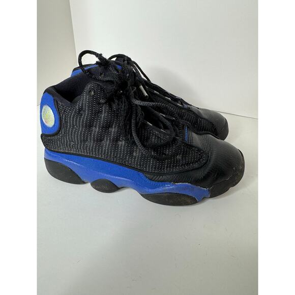 Big Kids Size 2.5 Years Jordan 13 Retro Hyper Royal Blue 2020 414575 040 Shoes - Picture 2 of 12